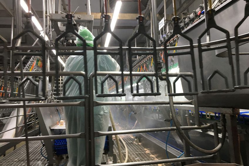 Workers at the Seagoe Moy Park site in Northern Ireland walked out over Coronavirus fears. Photo: Fabian Brockotter