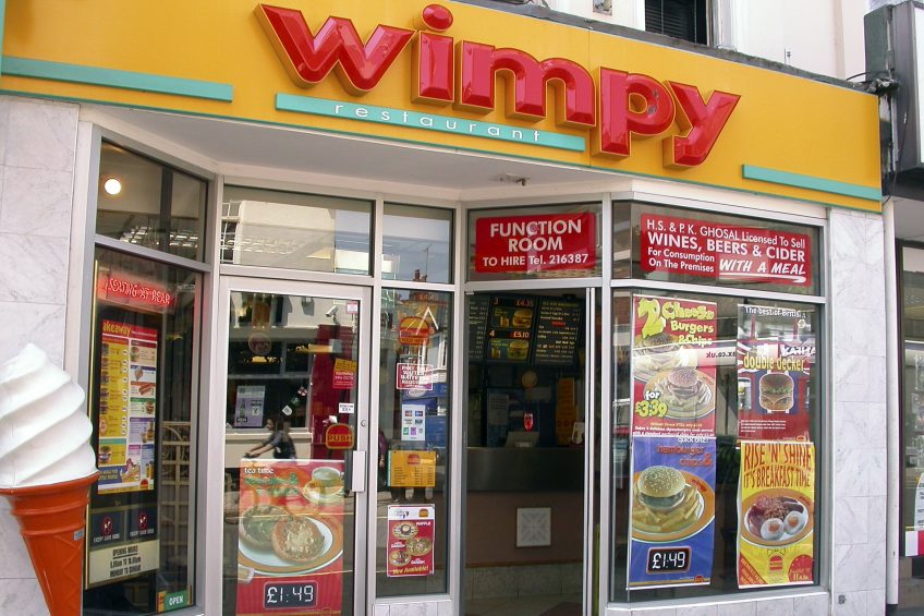 Campaigners urge fast food chain Wimpy to ditch caged eggs. Photofusion/REX/Shutterstock