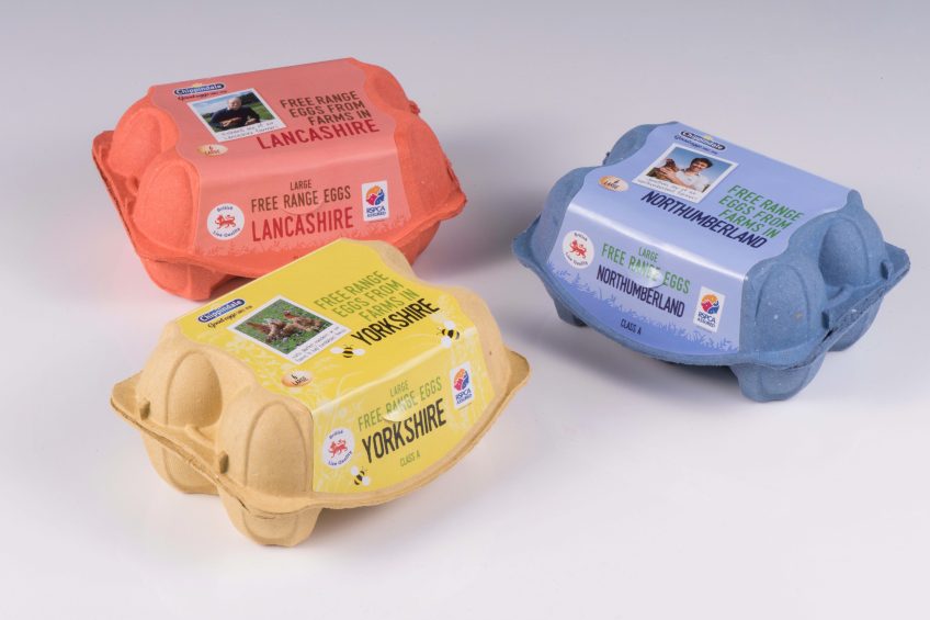 New regional egg packs in store across northern England. Photo: Chippindale Foods