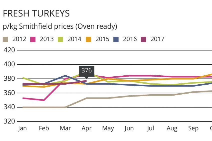 Bigger turkeys boost output