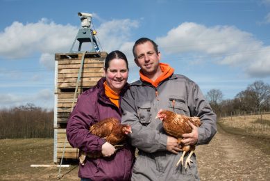 Farm uses lasers to guard its hens from Bird Flu.