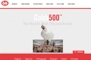 Cobb-Vantress offers website in numerous languages