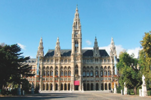 Vienna Rathaus, Vienna's City Hall.