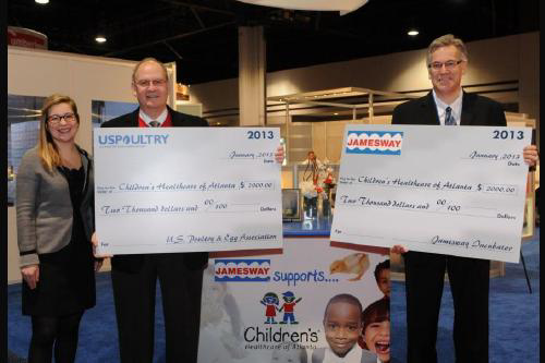 Cheque presented to Children’s Healthcare in Atlanta