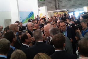 France: President Hollande visits SPACE