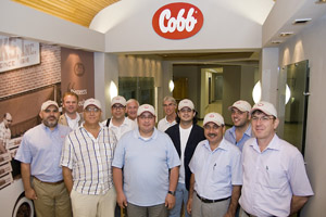French group visits Cobb in USA