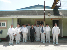 Hatchery owners from Japan visiting ISA hatchery in South Korea