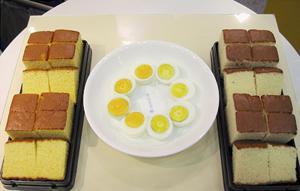 All in one method measures egg yolk colour