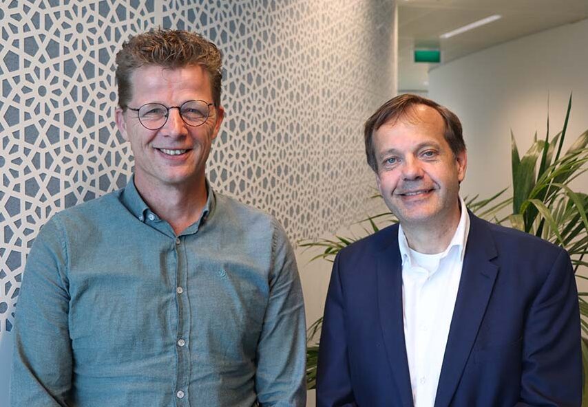 Rabobank specialists Jeroen van den Hurk (l) and Nan Dirk Mulder share their views on the poultry market.